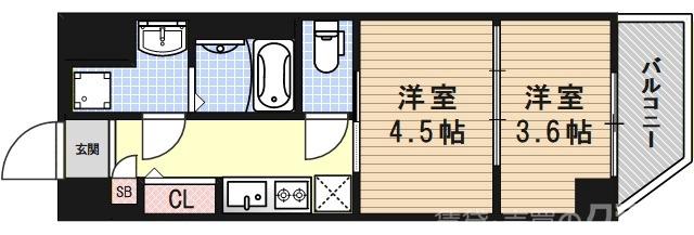 レシオス京都嵯峨野の間取り