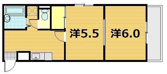 シギハイツ竹田の間取り
