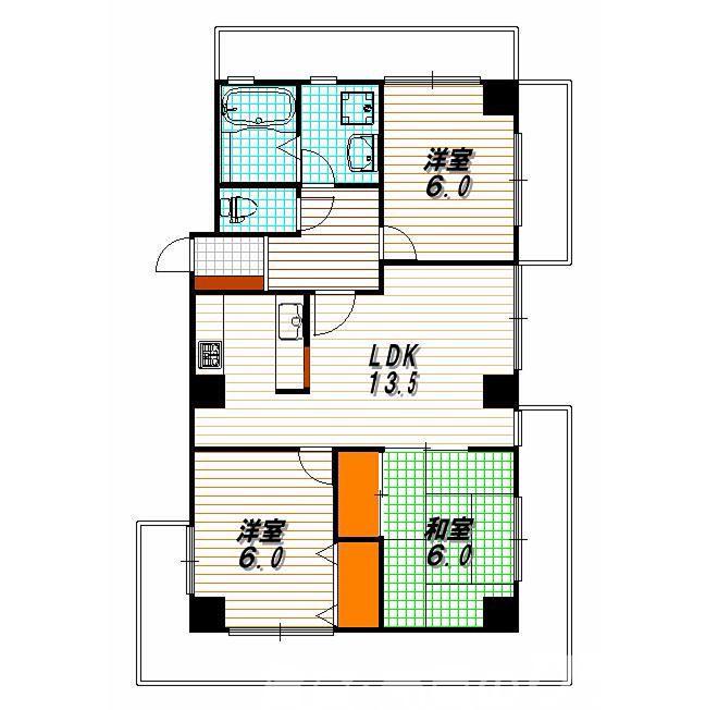 シャトー御池の間取り