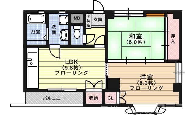 柳小路の間取り