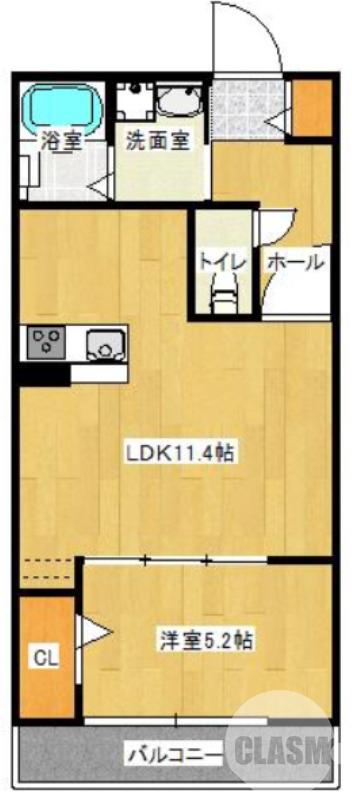 三宝町の完工年月(2024年10月)築の賃貸アパートの間取り