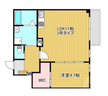 春日の完工年月(2025年12月)築の賃貸マンションの間取り