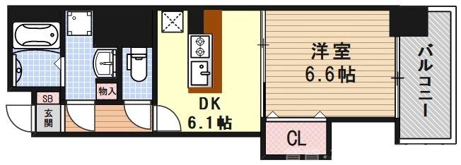 ベルビュー七条河原町の間取り