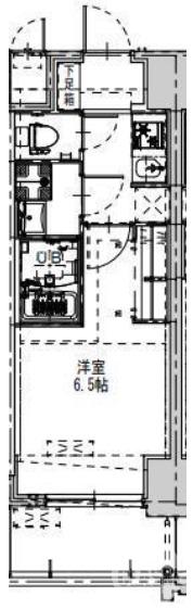 熊野町東の完工年月(2025年10月)築の賃貸マンションの間取り