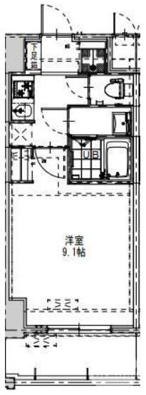 熊野町東の完工年月(2025年10月)築の賃貸マンションの間取り