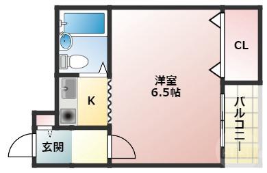 東中島の完工年月(1993年10月)築の賃貸マンションの間取り