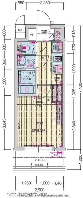 プレサンス十条凛華の間取り