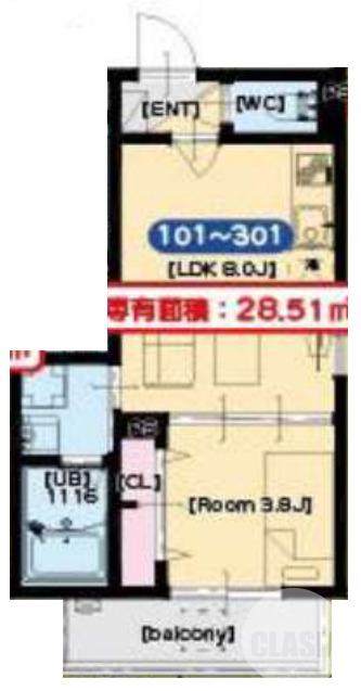 三宝町の完工年月(2025年12月)築の賃貸アパートの間取り