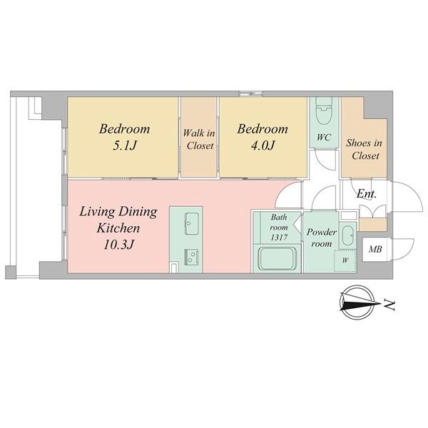 LiveCasa千本今出川の間取り