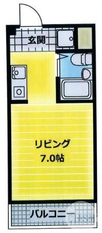 東雲西町の完工年月(1989年3月)築の賃貸マンションの間取り