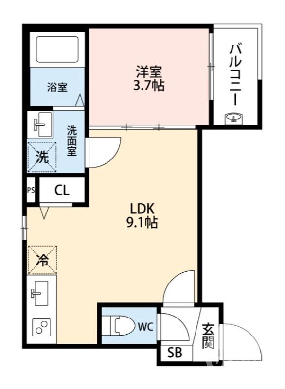 三宝町の完工年月(2025年12月)築の賃貸アパートの間取り
