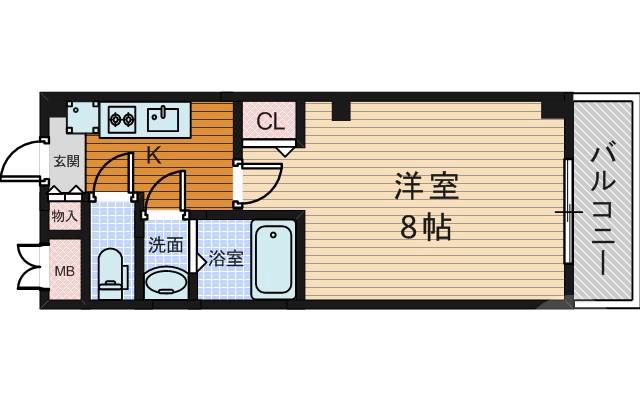 西淡路の完工年月(2014年8月)築の賃貸マンションの間取り