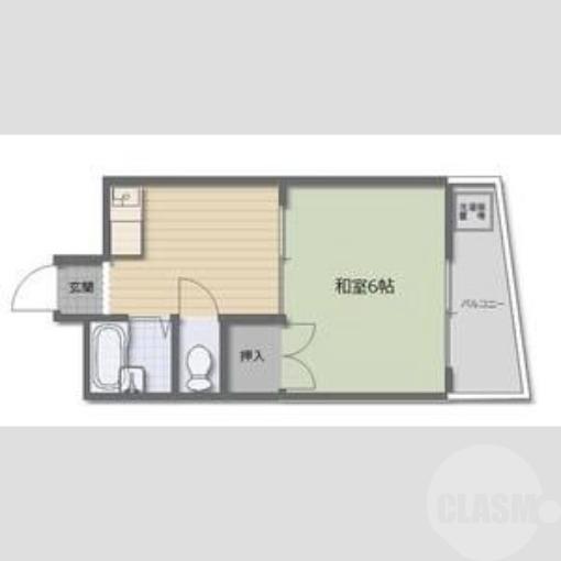 大桐の完工年月(1999年10月)築の賃貸マンションの間取り