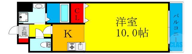 菅原の完工年月(2003年3月)築の賃貸マンションの間取り