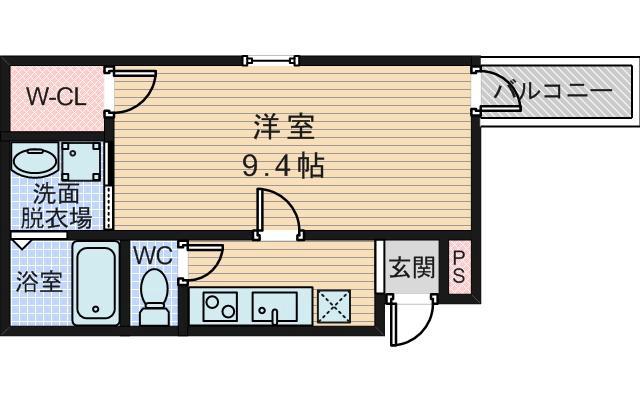瑞光の完工年月（2018年3月）築の賃貸アパートの間取り