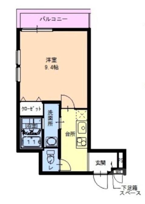 下新庄の完工年月(2015年6月)築の賃貸アパートの間取り