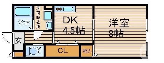 百舌鳥梅北町の完工年月(2004年9月)築の賃貸アパートの間取り