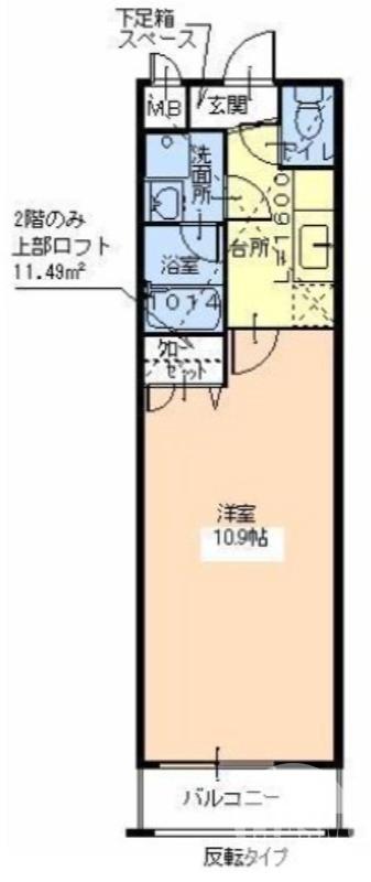 鶴田町の完工年月(2009年3月)築の賃貸アパートの間取り