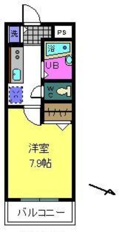 深井畑山町の完工年月(2003年11月)築の賃貸マンションの間取り