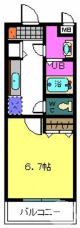 市之町西の完工年月(2005年11月)築の賃貸マンションの間取り