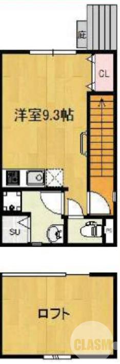 野尻町の完工年月(2023年9月)築の賃貸アパートの間取り