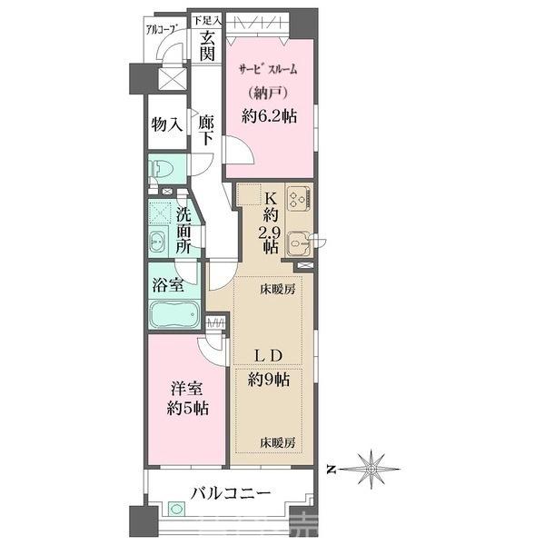 エルシア御池間之町の間取り