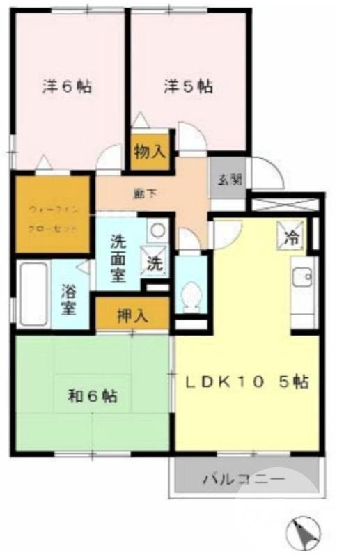 出島町の完工年月(1999年12月)築の賃貸アパートの間取り