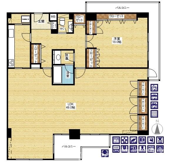 ザ・グランドビュー・オオサカの間取り