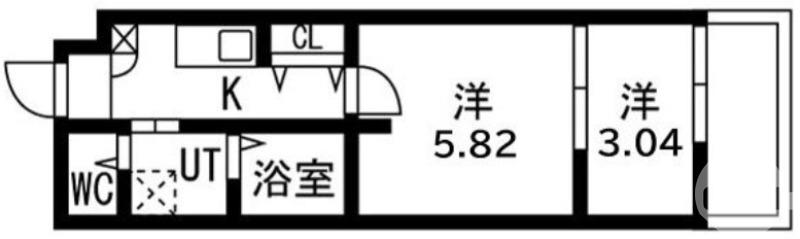 寺地町東の完工年月(2025年12月)築の賃貸マンションの間取り