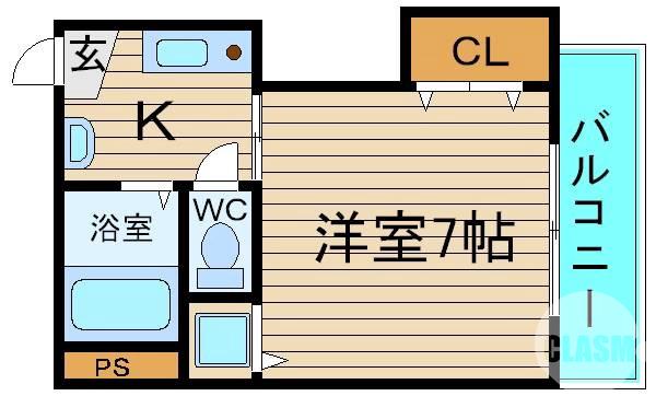 東雲西町の完工年月(2004年4月)築の賃貸マンションの間取り