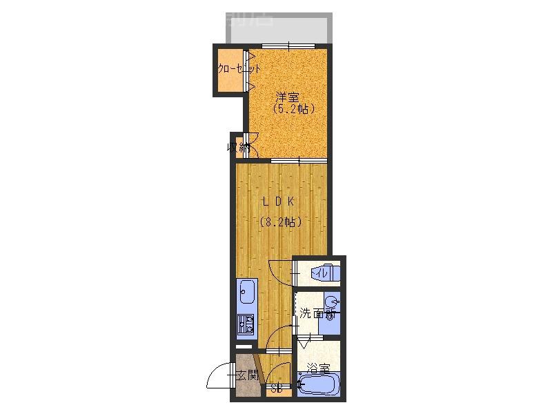 古川町の完工年月(2021年2月)築の賃貸アパートの間取り