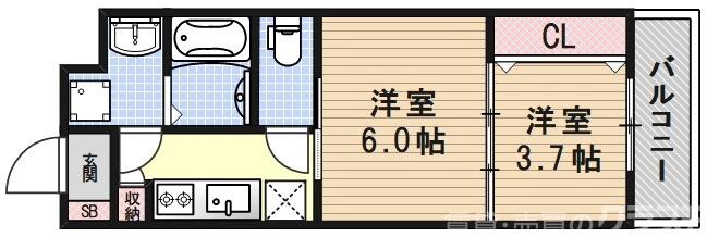 CRESTTAPP京都二条(クレストタップ京都二条)の間取り