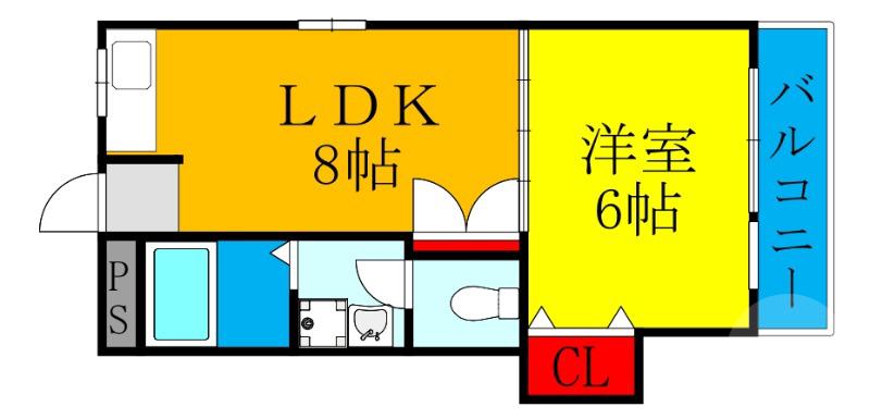 下新庄の完工年月(1994年5月)築の賃貸マンションの間取り