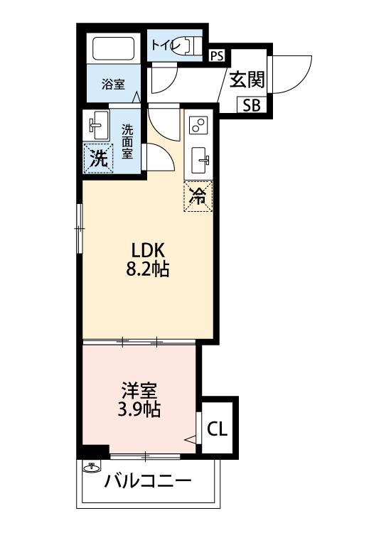 三宝町の完工年月(2025年12月)築の賃貸アパートの間取り