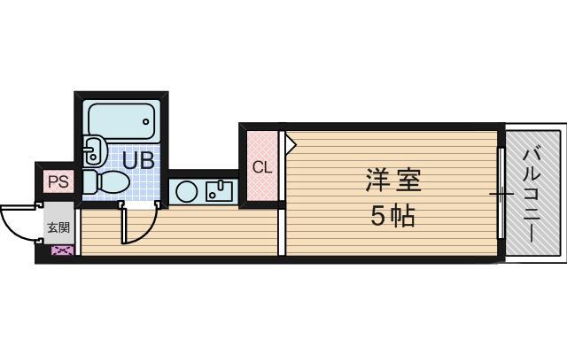 下新庄の完工年月(1986年1月)築の賃貸マンションの間取り
