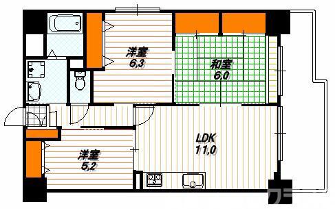 プレドゥジャルダンの間取り