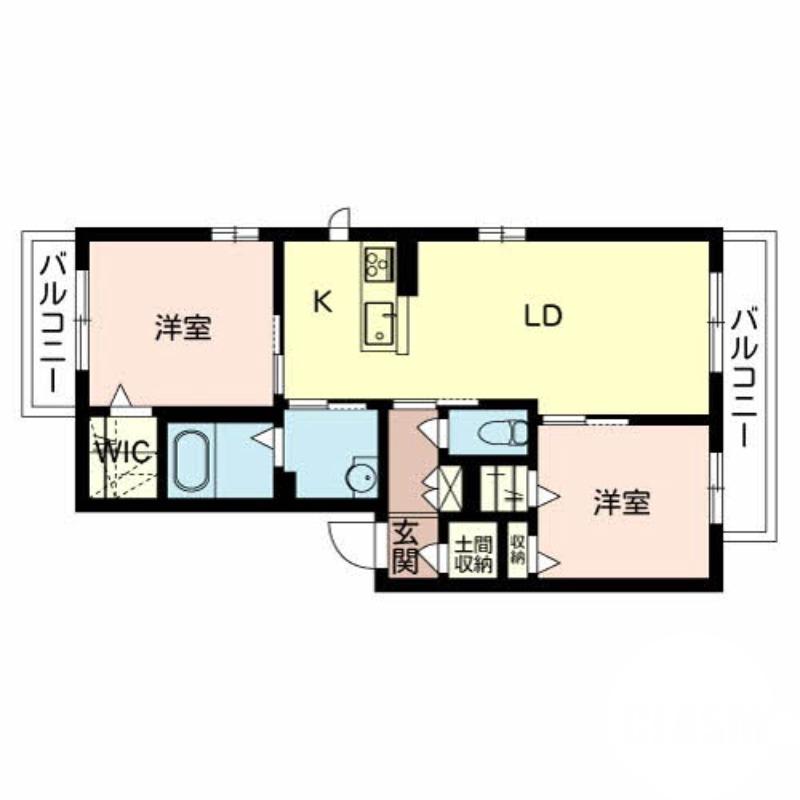 北花田町の完工年月(2017年5月)築の賃貸マンションの間取り