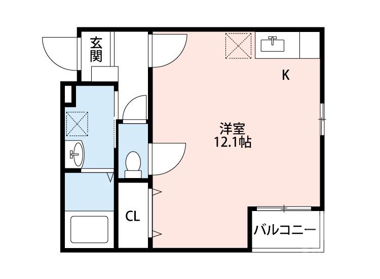 片山町の完工年月(2017年3月)築の賃貸アパートの間取り