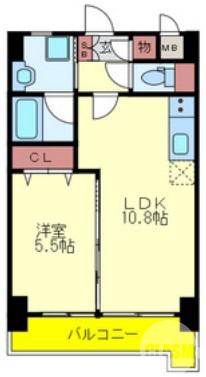 北三国ヶ丘町の完工年月(2009年9月)築の賃貸マンションの間取り
