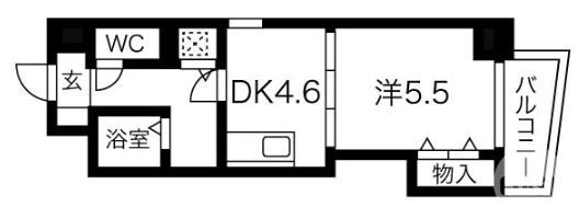 中百舌鳥町の完工年月(2003年3月)築の賃貸マンションの間取り
