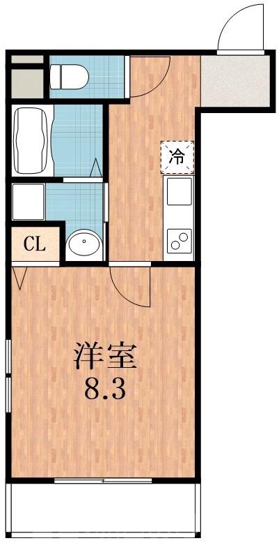 沢之町の完工年月(2016年3月)築の賃貸アパートの間取り