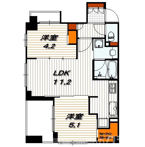 リヴァーク四条烏丸の間取り