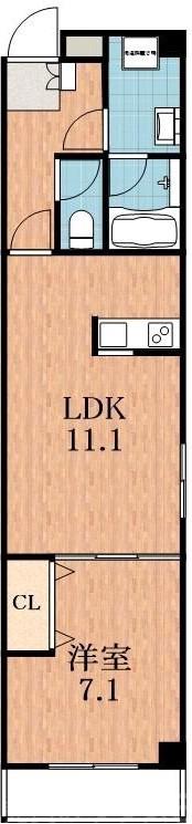 生野東の完工年月(2017年12月)築の賃貸マンションの間取り