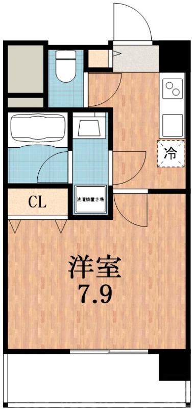 阪南町の完工年月(2024年2月)築の賃貸マンションの間取り