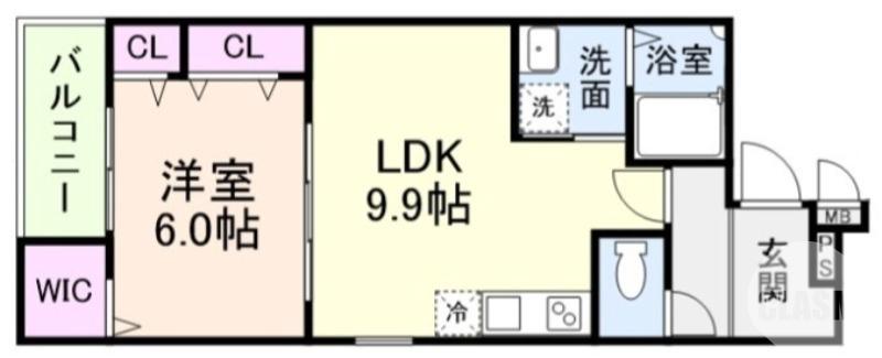 天美東の完工年月(2026年3月)築の賃貸アパートの間取り