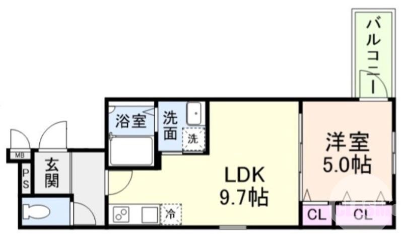 天美東の完工年月(2026年3月)築の賃貸アパートの間取り