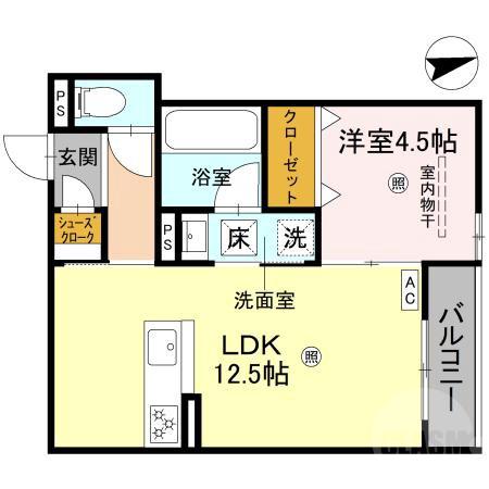 蔵垣内の完工年月(2026年2月)築の賃貸アパートの間取り