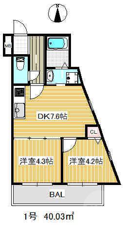 出口町の完工年月(2021年3月)築の賃貸アパートの間取り