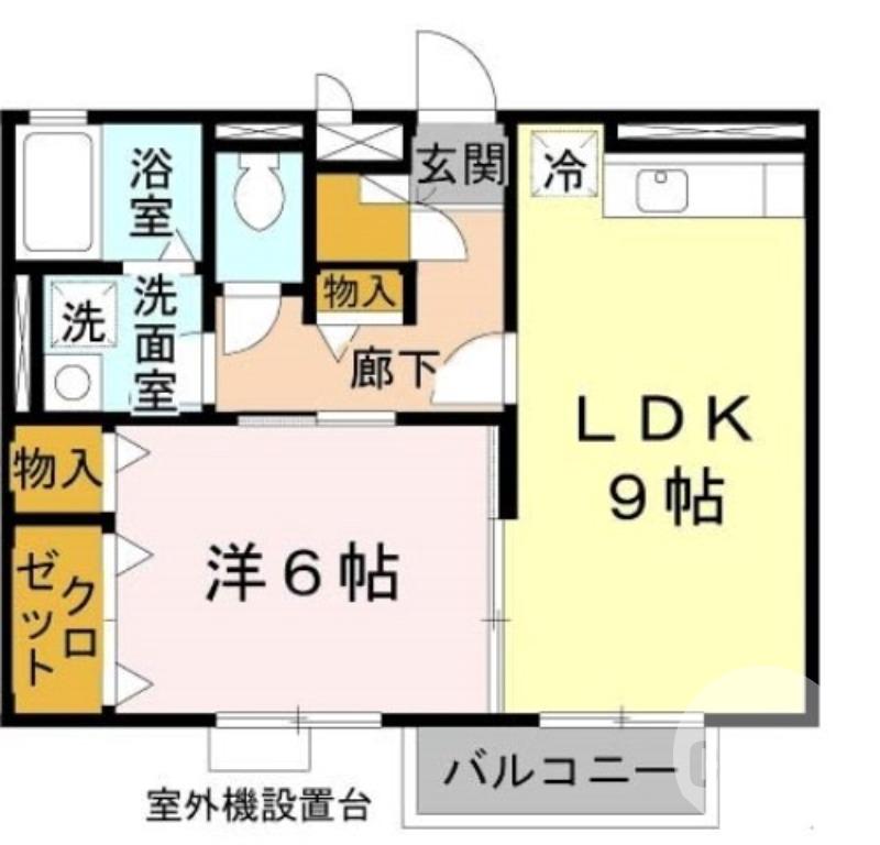 百舌鳥夕雲町の完工年月(2007年3月)築の賃貸アパートの間取り