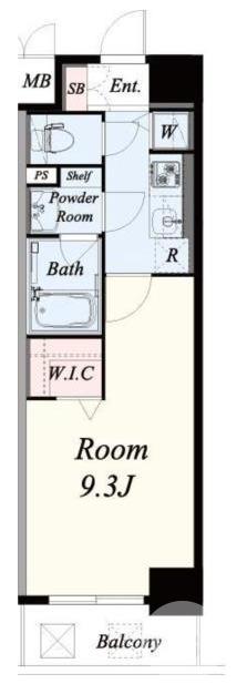 南安井町の完工年月(2019年5月)築の賃貸マンションの間取り